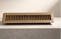 Grille de ventilation de sol rectangulaire ajustable de haute qualité 2 * 14 marron FL pour sortie d'air conditionné
