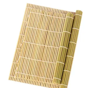 Kit di vendita caldo giapponese Roller cibo di bambù a buon mercato che serve tappetino per Sushi Makisu per l'esportazione