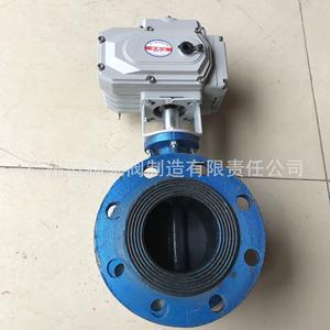 Válvula de Mariposa de Hierro Fundido Eléctrica D971X-16Q, Válvula de Aguas Residuales a Prueba de Explosiones para Medios Ácidos - Product Image 2