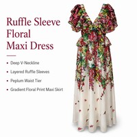 Robe longue Mori tissée écologique aux éléments naturels prononcés