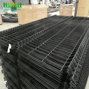 Cong 3D 4mm dày PVC tráng mạ kẽm lưới hàng rào hàn kim loại vườn hàng rào tấm France Đen cắt vuông bao gồm - Product Image 6