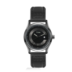 Relojes de Pulsera de Cuarzo de Diseño Creativo Personalizado de Alta Gama al por Mayor, Relojes de Pulsera para Hombre con Correa de Cuero Premium y Calendario - Product Image 6
