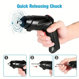 Tournevis électrique sans fil avec batterie Li-ion à charge rapide USB et <span class=keywords><strong>mandrin</strong></span> à dégagement rapide <span class=keywords><strong>pour</strong></span> réparations domestiques - Product Image 3