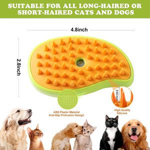 Multifunctional Rechargeable Dog Steamy Comb & Self-Cleaning Spray Brush Misty Function Eco-Friendly Plastic for Bathroom Use - Product Image 4