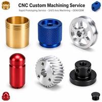 Pièces usinées CNC sur mesure, poulie en aluminium anodisé, composants de précision non standard, service de tournage et de fraisage CNC