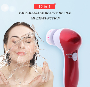 Cepillo eléctrico de limpieza Facial multifunción 11 en 1, 50% de descuento, para Spa, masaje de piel, giratorio - Product Image 5