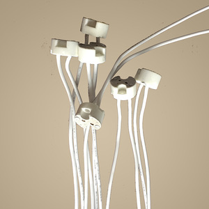 <span class=keywords><strong>Adaptateur</strong></span> MR16 MR11 G4 GU5.3 Socket LED Halogène Céramique MR16 douille G5.3 support de lampe avec fil conducteur - Product Image 3