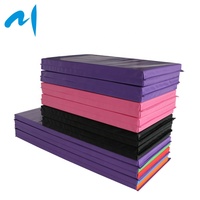Colchoneta Plegable de Gimnasio de Alta Densidad, 18oz, PVC, Portátil, con Acolchado de Espuma EPE de 40mm de Grosor, para Ejercicio y Aeróbicos