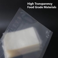 Sacs sous vide imprimés sur mesure, résistants à l'humidité, thermosoudés sur 3 côtés, 80 microns, pour la conservation des aliments (gelée, lait, salades, gâteaux)