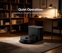 Aspirateur robot électrique domestique automatique avec navigation LDS, filtre HEPA, contrôle par application - Balayage et lavage humide/sec pour la maison et l'hôtel