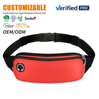 Riñonera Deportiva Impermeable y Antivibraciones para Correr, para Hombres y Mujeres, Bolsa para Teléfono, Equipo de Maratón, Ciclismo, Monedero