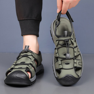 Sandalias de Senderismo para Hombre, Punta Cerrada, Parte Superior de Malla, Correa con Hebilla, Suela de Goma, Transpirables, Deportivas, Casuales de Verano - Product Image 3