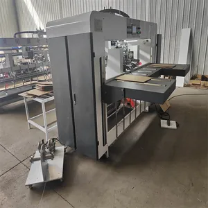 Máquina de costura de caja de cartón de doble pieza semiautomática de China Máquina de costura de hoja de cartón Corrugados