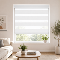 Stores enrouleurs zébrés sans fil à ressort de haute qualité, double couche jour et nuit, pour la décoration intérieure de la maison