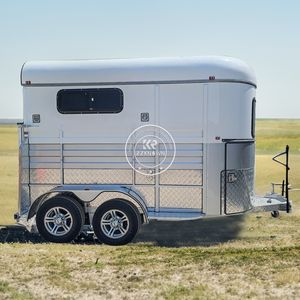 Remolque para Caballos de Carga Recta para 2 Caballos, Diseño Nuevo 2025, Armario de Lujo, Estándares Australianos, Fibra de Vidrio, Transporte de Alimentos - Product Image 3