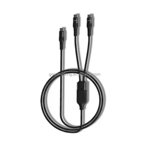 Mobile phone Laptop charge cable Braided 2 in 1 data transfer type c to type c 100W fast charge usb charge cable