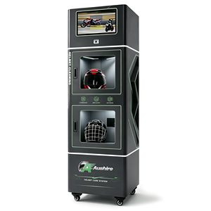 Cabina de Limpieza Automática de Doble Cámara para Cascos de Motocicleta, Máquina Inteligente de Limpieza de Cascos con Esterilización UVC y Secado - Product Image 1