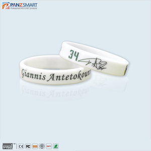 Logo tùy chỉnh in ấn Silicone dây đeo cổ tay 125Khz thông minh RFID Vòng đeo tay 13.56Mhz 1K tổ chức sự kiện RFID Vòng đeo tay với F08 chip RFID Key Fob - Product Image 2