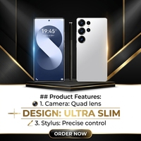 Teléfonos Móviles Android S25 Ultra 5G para Juegos, Smartphone Desbloqueado S25 Ultra 16GB+1TB Doble SIM, Teléfonos Celulares 5G