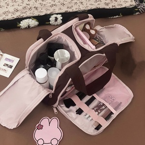 Borsa Cosmetica Colorata Stampata per Ragazze, Grande Capacità, Portatile, Organizer per Toilette, Borsa da Viaggio - Product Image 2
