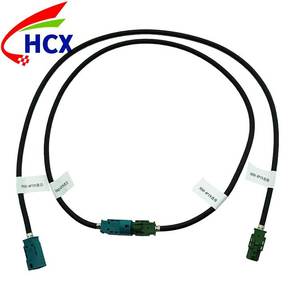 Заводская цена, Автомобильный Кабель Fakra <span class=keywords><strong>HSD</strong></span> 4P Мужской зеленый на 4pin женский синий RGB 2OAWG Wirie жгут для автомобильной системы с сенсорным экраном - Product Image 2