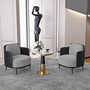 Sillón tapizado de tela sintética <span class=keywords><strong>para</strong></span> Hotel, sillón redondo de ocio individual, <span class=keywords><strong>para</strong></span> tienda y Hotel, precio de fábrica - Product Image 1