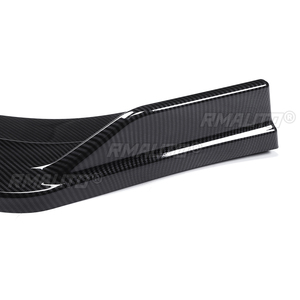 Nouveau kit carrosserie 3 pièces aspect fibre de carbone/noir pour lèvre de pare-chocs avant de voiture Honda Civic Berline 4 portes 2016 2017 2018 - Product Image 5