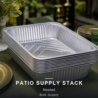 Plateau de service en aluminium pour barbecue extérieur, grand plat de service, qualité alimentaire, écologique, approvisionnement en gros