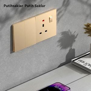 Pano.V SNI 86mm Plate Socket Wall <b>Switch</b> and Socket UK Standard Ultral-Thin Panel 1gang <b>USB</b> <b>Switch</b> and Socket CE Wall <b>Switch</b> - Product Image 6