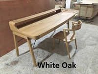 Escritorio de Computadora de Madera Sólida, Estilo Moderno, Mesa de Escritorio para Oficina en Casa, Estación de Trabajo Personalizada para Sala de Estudio o Dormitorio
