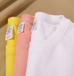 Sudadera extragrande personalizada para hombre, jersey liso con cuello redondo y relieve de algodón, sudaderas de talla grande con cuello redondo - Product Image 6