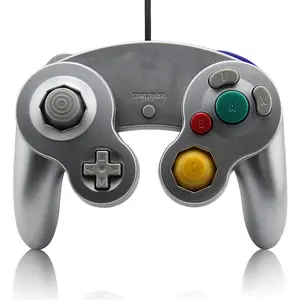Prata Wired NGC Game Controller Gamepad Joystick para Nintend GameCubes