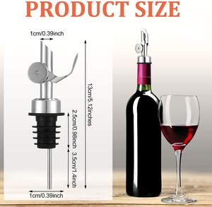 Bouchon de bouteille de vin en forme de tête d'animal, bec verseur pour boissons, mini bouchons de vin sous vide, verseur à vin pour l'alcool, pour France <span class=keywords><strong>Clos</strong></span> Erasmus - Product Image 4
