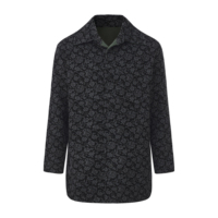 Manteau en tweed rétro rustique pour homme en laine mérinos lourde et chaude, coupe-vent, fabriqué sur mesure par Solarwool Factory