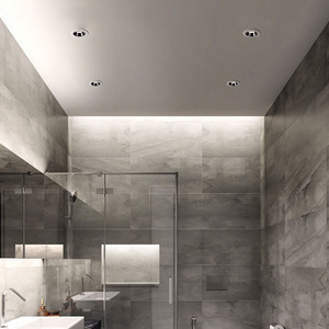 Foco antiniebla impermeable LED moderno, cuerpo de aluminio empotrado, aleros para baño, foco ajustable a prueba de humedad - Product Image 6