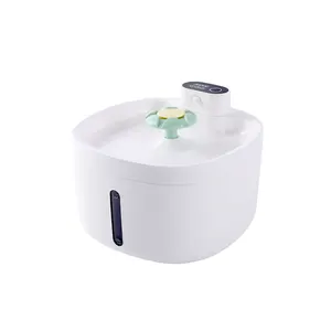 Custom 2.6 L Wireless Battery Operated Pet Water Fountain Infrared Sensor Automatic Cat Drinking Dispenser