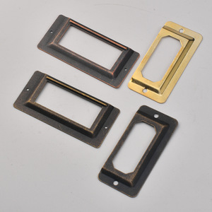 Rectangle Metal Drawer <b>Frames</b> Antique Bronze Gold Durable For Furniture Hardware - Product Image 1