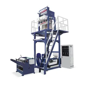 SS-HL high speed Plastic Extruder HDPE LDPE LLDPE Blown Film Production Cutting Line pe extrusion film blowing machines