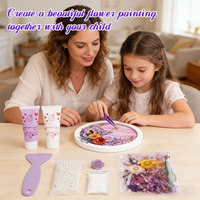 Kit de crème de simulation pour décorations, colle à crème fouettée, crème décorative avec fleurs séchées et perles en résine plastique