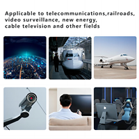 Nuevo Switch de Fibra Óptica Gigabit 2026 de Fábrica, Switch de Red de Fibra con 4 SFP + 3 RJ45, Switch Ethernet 10/100/1000M para Cámaras IP CCTV