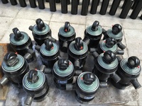 Mini vérin hydraulique télescopique multi-étages avec construction en acier et roulement pour remorque benne basculante, pression 250 bars