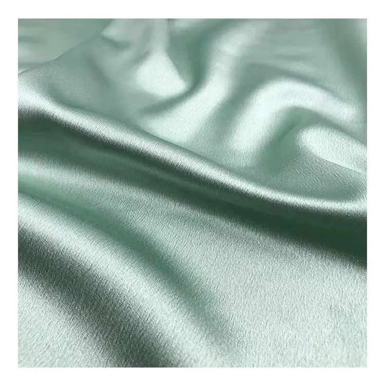 Satin halus kain lipat Polyester Woven Crepe Matte kain krep Satin