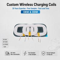 Chargeur de voiture sans fil A28 à inductance variable avec pavé tactile, affichage numérique intelligent 15 W, charge rapide à trois bobines