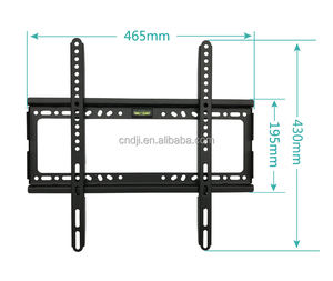ขายึดทีวีติดผนังเหล็กแผ่นรีดเย็น ขนาด 26''-63'' แบบยึดติดแน่น รองรับ VESA 400x400 มม. รับน้ำหนักได้ 110 ปอนด์ ระยะห่างจากผนัง 25 มม. - Product Image 1