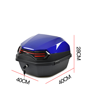 Coffre de <span class=keywords><strong>moto</strong></span> Montage universel Top Case Tail Box Carrier Verrouillable Top Bagages Boîte de rangement Carrier - Product Image 1