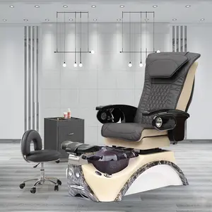 Cheap Modern Luxury Beauty Nail Salon Furniture Black Pipeless Whirlpool Electric Foot Spa Massage Manicure Pedicure Chair