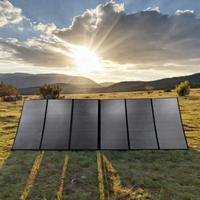 Panneau solaire monocristallin pliable SMUXI 10W~600W 20V 21% d'efficacité, portable pour le camping et les voyages en autonomie