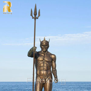 Escultura de Metal de <span class=keywords><strong>Poseidón</strong></span> de Tamaño Real, Precio de Fábrica, Moderna, de Bronce, para Jardín - Product Image 4