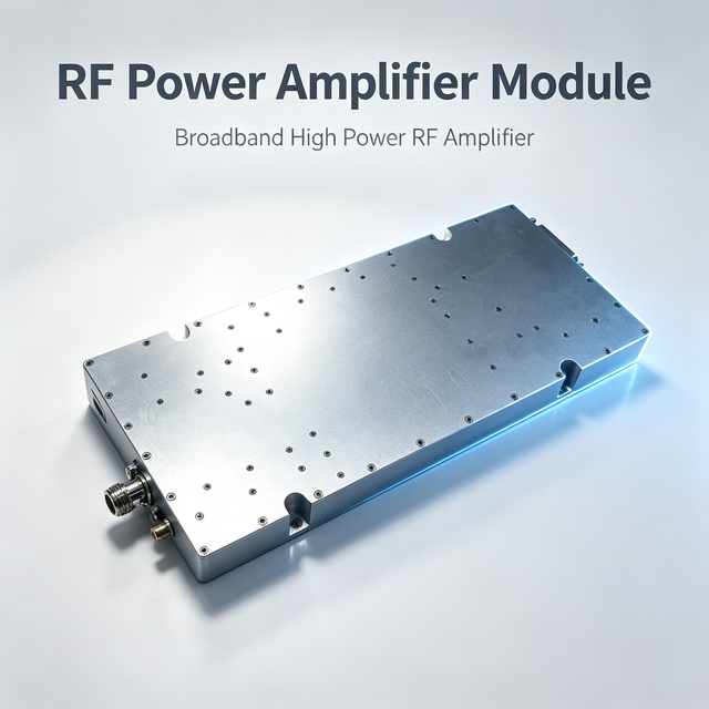 500W 2-8GHz High Power RF Power Amplifier Module High Gain Wideband PA for Wireless Communication and Electronic Warfare