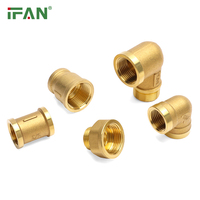 Vente directe d'usine IFAN Raccords filetés en laiton ASTM F2788 Matériaux de plomberie forgés Raccord de tube en laiton 1/2 "-2" Raccords en laiton